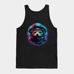 Retrowave Otter Space Tank Top